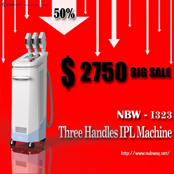 China best beauty use Amazing 50% discounts off! 3 handles IPL wrinkle removal