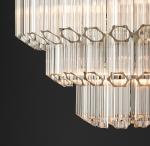 Retro Simple Bedroom Hotel Decoration Creative Glass Pendant Light American