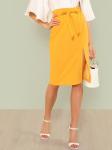 Summer Split Pencil Skirt for Lady