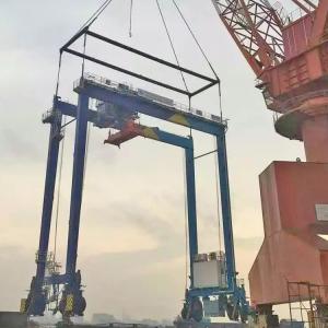 China Port Rubber Tyred Gantry Crane A7 Duty For Container Loading on sale