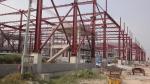Fast Assembling Steel Skeleton Frame , Rigid Steel Frame For Large Steel Market