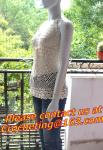 crochet tops, feminino women hem tassel sexy tanks top crochet, knit vest, Hand