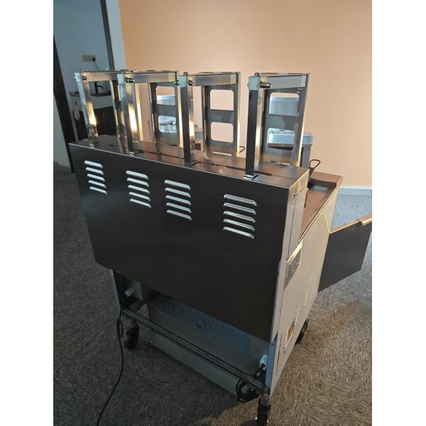 OFE-H413 Auto Lift 4 Pots 4 Baskets Digital Computer Panel With Oil Filter System 28kw Electric&Gas Open Deep Fryer