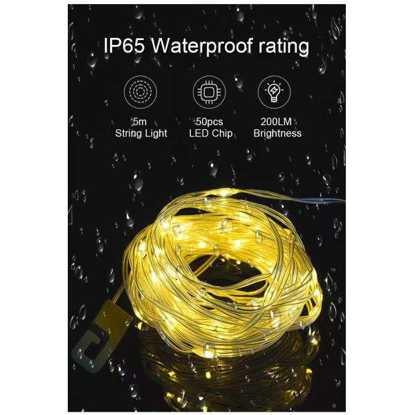 RGB camping light string, intelligent control, portable emergency light, atmosphere lighting