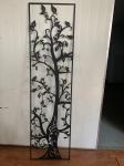 0.12 Inch Black Laser Cutting Iron Vine Shaped Wrought Iron Fence Decorations