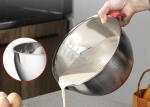 SS304 Stainless Steel Mixing Bowls With Lids Non Slip Silicone Bottoms Salad