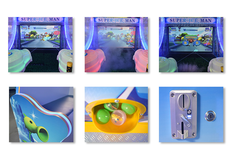 Coin Pusher Water Shooting Arcade Machine / Lottery Ticket Game Machine