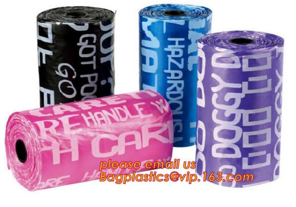 custom printed eco friendly cornstarch biodegradable pet waste bag dog poop bags