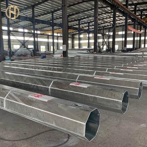 Wholesale 10 - 30M Hot Dip Galvanized Pole ASTM 123 ASTM 153 30FT 10KV - 550KV from china suppliers
