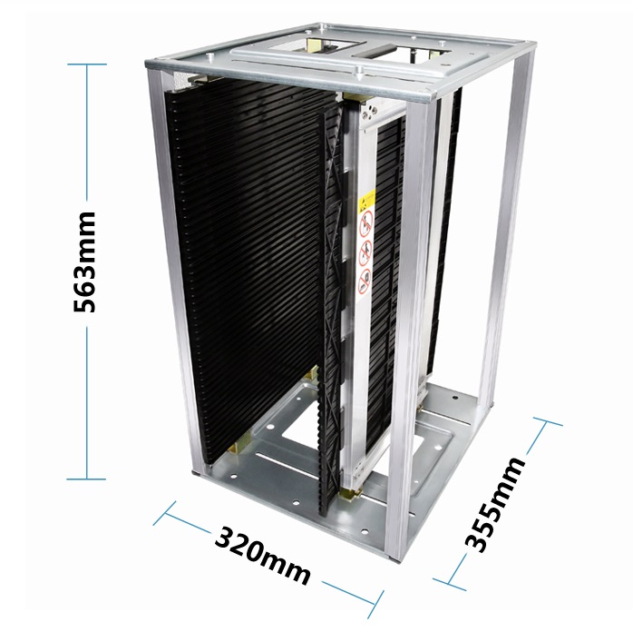 Permanent Antistatic 100kg Pitch 10mm ESD Magazine Rack
