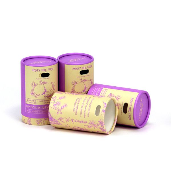 OEM Biodegradable Cylindrical Paper Container Cardboard Push Up Tubes For Skincare