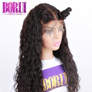 Wholesale 180% Density Human Hair Lace Front Wigs Water Wave Brazilian With Baby Hair from china suppliers