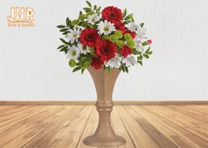 Wholesale Luxurious Frosted Gold Fiberglass Planters Centerpiece Table Vases For Artificial Flowers from china suppliers