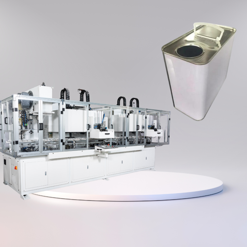 South Africa Turkey Mexico Fully Automatic Rectangular Can Combination Machine 40cpm