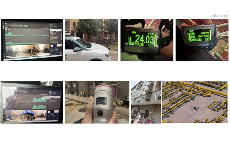 Portable TDLAS Laser Natural Gas Methane Leak Detector Real-Time Analysis Fast Disassembly with Trolley