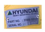 Excavator Hyundai Hydraulic Motor 31M8-10131 R60-7 DH55 Swing Motor