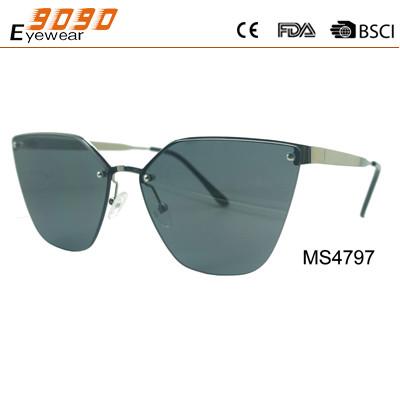unisex sunglasses with round metal frame, new fashionable designer style, lens