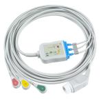 P-Hilips Adult ECG Cables And Leadwires 8pin 3 Lead Snap ECG Cable
