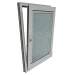Swing Open Style Windproof Hurricane Impact Glass UPVC PVC Casement Window