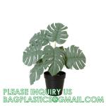 Fake Plants 16" Faux Plants Artificial Potted Plants Indoor for Home Office