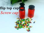 Healthcare Medicine Pill bottle 100ml PET Red Plastic Capsule Packaging Vitamin