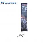 Attractive Racing Custom Advertising Banners 7 Foot Wind Resistant Colorful