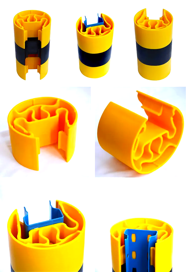 HDPE Racking Upright Guards Pallet Racking Corner Protectors Plastic Column Protector