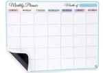 2. Magnetic Fridge Dry Erase Monthly Planner - Stain Resistant & Easy to Wipe