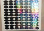 Custom Logo Ellipse 3D Hologram Sticker PET Film Material For Packaging