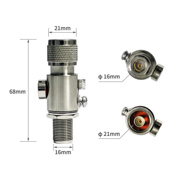 Impedance Non-constant N Female to N Male UHF RF Coaxial Connector Surge