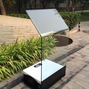 China Rear projection film 30inch holo kiosk transparent glass interactive touch kiosk on sale