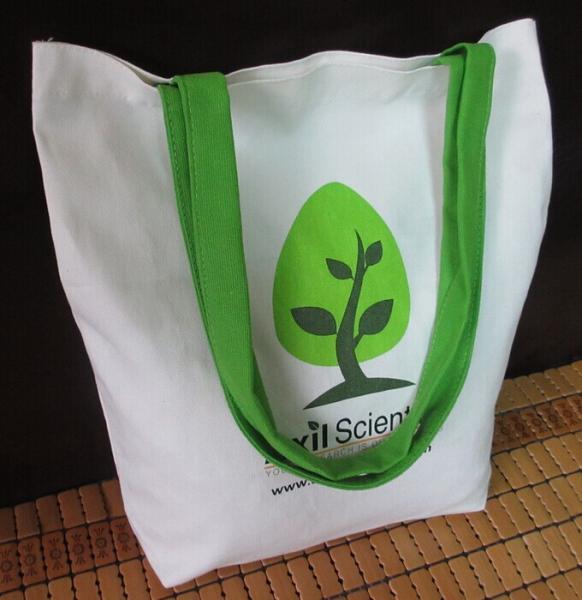 customized eco friendly calico canvas cotton tote bag