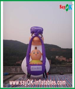 Wholesale Blow Up Cartoon Characters Cute 2m - 8m Inflatable Cartoon PVC Purple White For Advertising from china suppliers