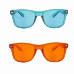 Color Therapy Glasses Pro Style Set of 10 Colors,Colored Mood Relax Sunglasses