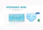 Three Ply Disposable Earloop Face Mask Prevent Coronavirus CE Approved