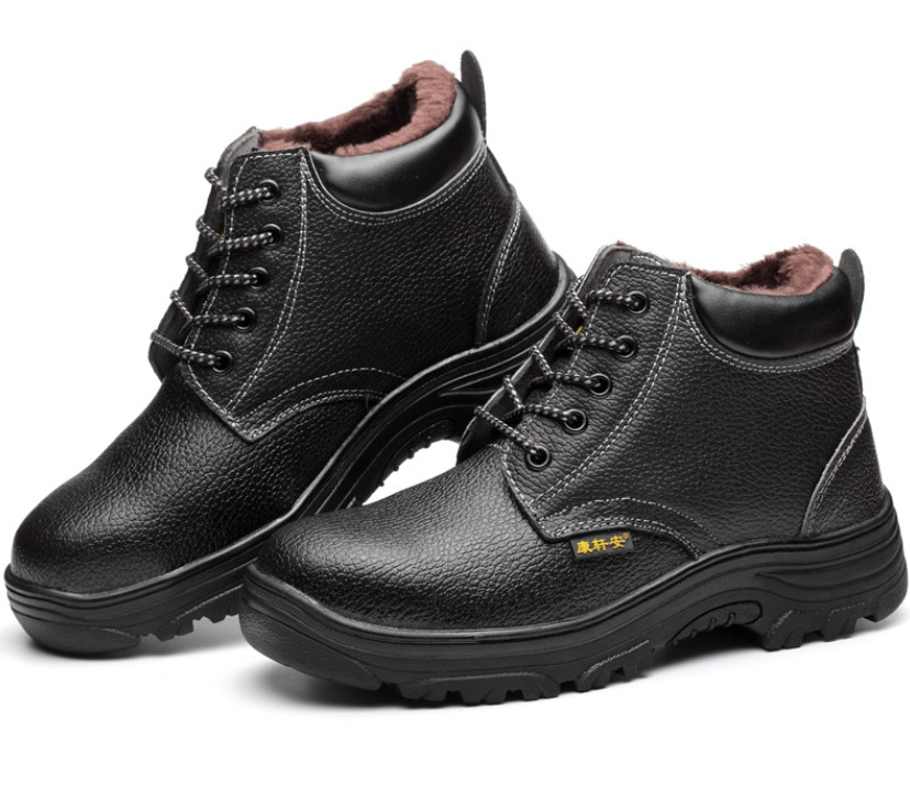High Top Anti Cold Winter Warmth And Anti Smash Anti Piercing Safety Shoes