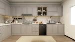 Custom Classic Wood Kitchen Cabinets L Shaped Kitchen Storage System Island