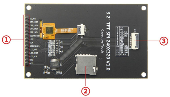 3.2 Inch IPS LCD Displays 262K SPI Screen 240x320 With Capacitive Touch Screen