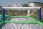Anti-UV 0.9mm PVC Tarpaulin Inflatable Water Volleyball Court For Water Sport