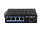10/100/1000Mbps 4 Port Unmanaged Ethernet Switch with SFP Slot Redundant Power