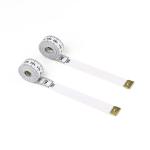 PVC White Metric Measurement Tape , Flexible Tape Measure For Body 152cm Size