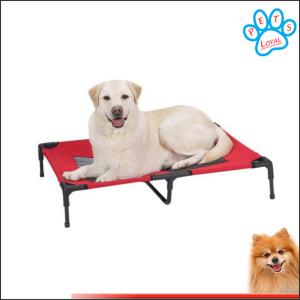 China dog bed elevated Travel best elevated dog bed Steel-Framed Bed Cot with Knitted Fabric on sale