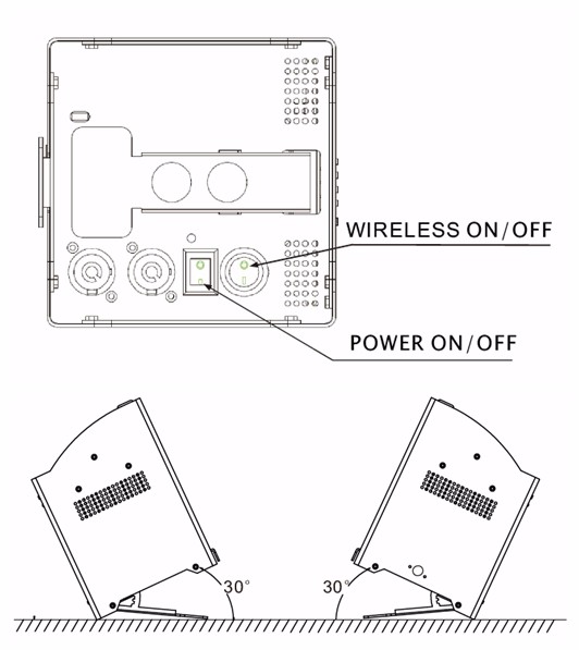 Remote Control Rgbw Outdoor Wireless Led Uplight Dmx Battery