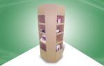 Portable 8 Face All Round Show Pos Cardboard Displays 4c Offset Printing