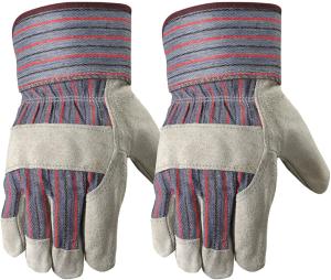 Wholesale Palm Tig Welding Cow 100% Split Cowhide Leather Gloves Unlined from china suppliers