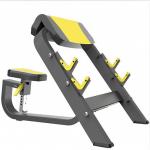 Adjustable Steel Preacher Curl Strong Bench Press with Plate Rack for Sports