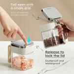 2024 New Arrival Kitchen Seasoning Storage Container Tea Coffee Sugar Salt Glass