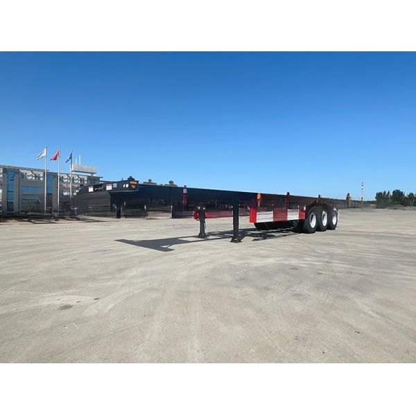 Truck Trailer 40ft Steel Shipping Container Semi Trailer 3 Axles Skeleton Frame Transportation Chassis for Cargo Loading