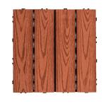 Commercial Outdoor Interlocking Patio Deck Tiles Hardwood Natural