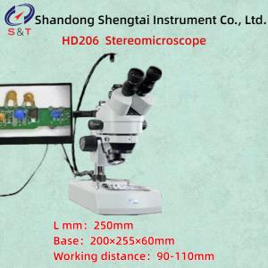 Wholesale HD206 Three Observation Head 360 ° Rotating Stereoscopic Microscope Working distance 90-110mm from china suppliers